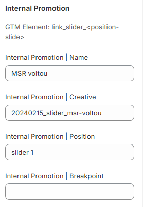 Configuração Slider 2