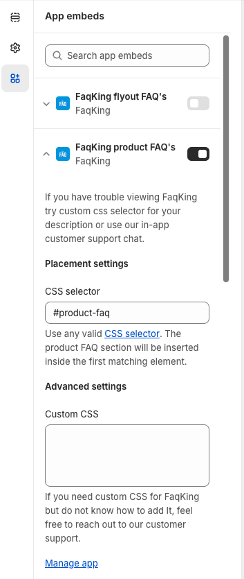 Configuração FAQKing