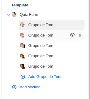 Grupo de imagens