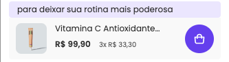 Upsell no carrinho