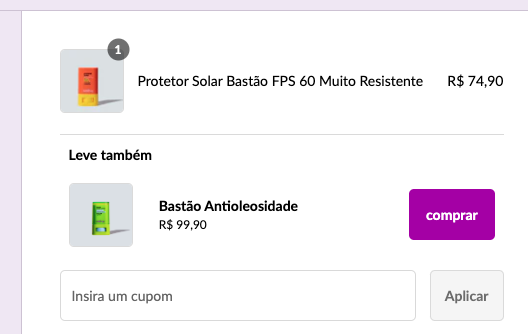Upsell no checkout